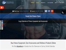 Tablet Screenshot of greatlifefitness.com